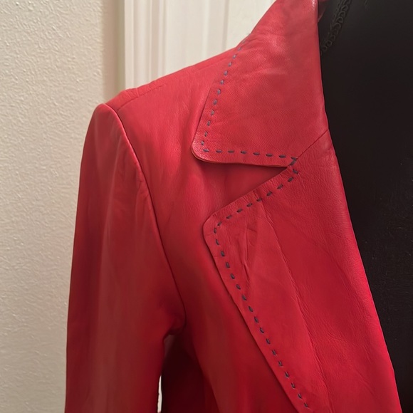 Alexander Julian 100% genuine leather jacket size Medium - Picture 2 of 10